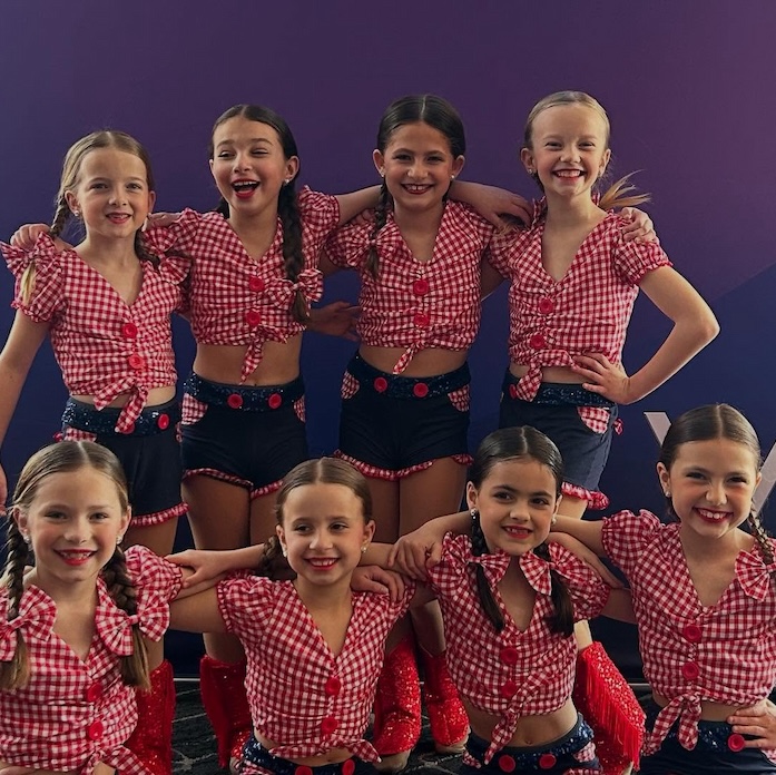 Young dancers in western costume
